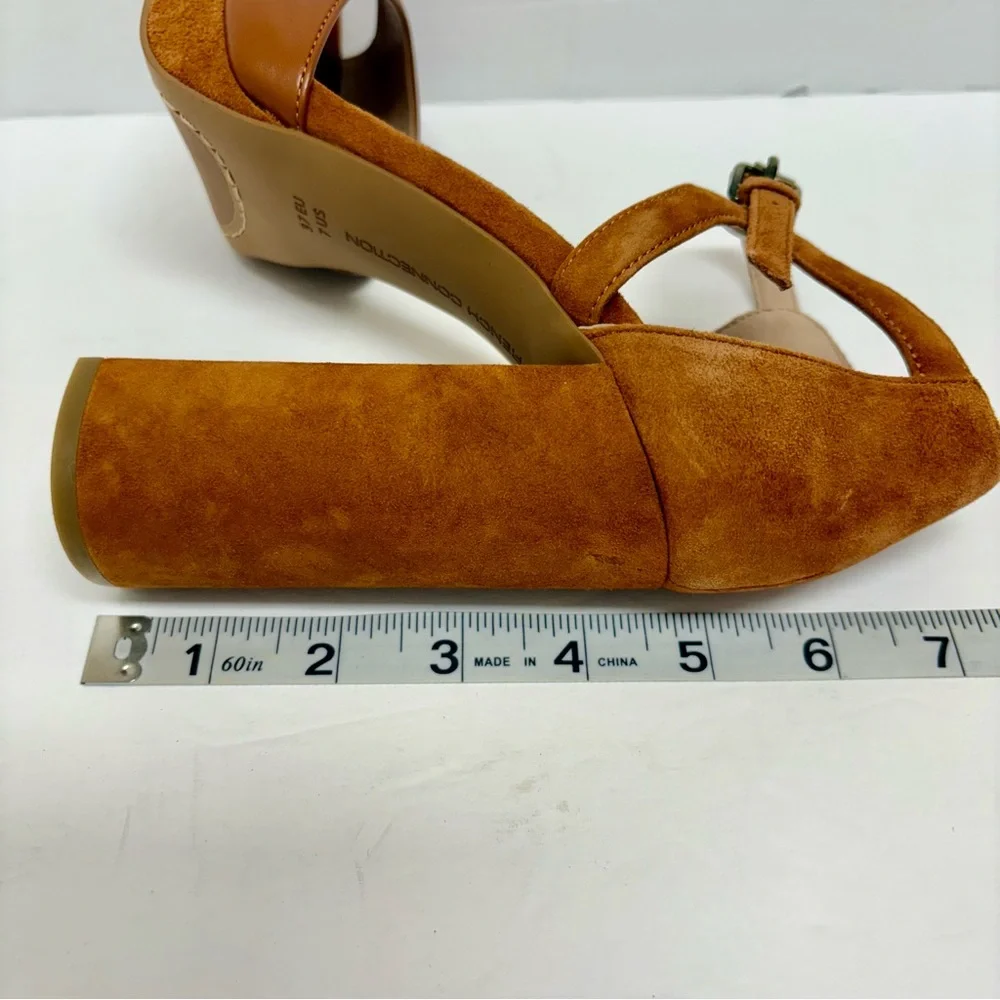 French Connection Dita Platform Heeled Sandals 7 - Picture 9 of 10
